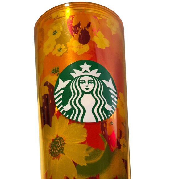 Starbucks Strawberry Field Flower Cold Cup with Straw Venti 24oz 2022 Limited Ed - Picture 3 of 5
